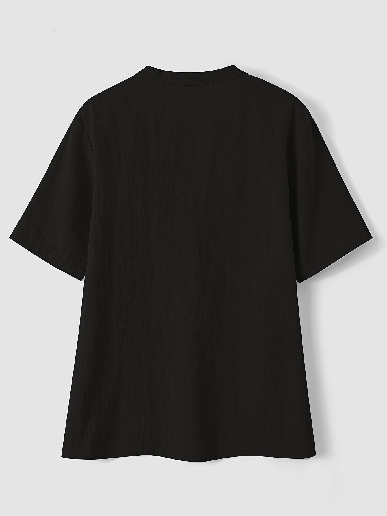 Elegante Bluse mit V-Ausschnitt und Holzknöpfen