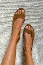 Joselin - Casual Suede Slingback Sandals