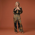 Baroque Velvet Set with Floral Print