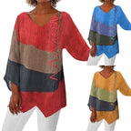 Blusa Elegante de Mujer con Estampado Artístico