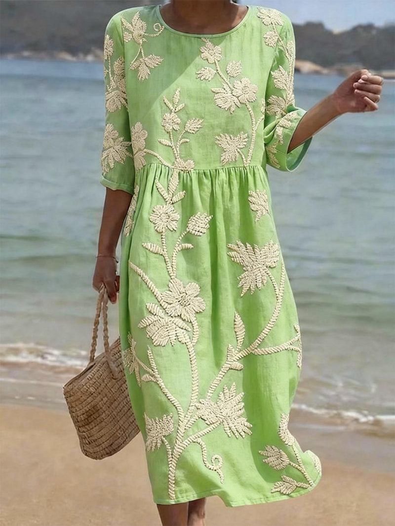 Vestido Raquel Vintage Elegante para Verano
