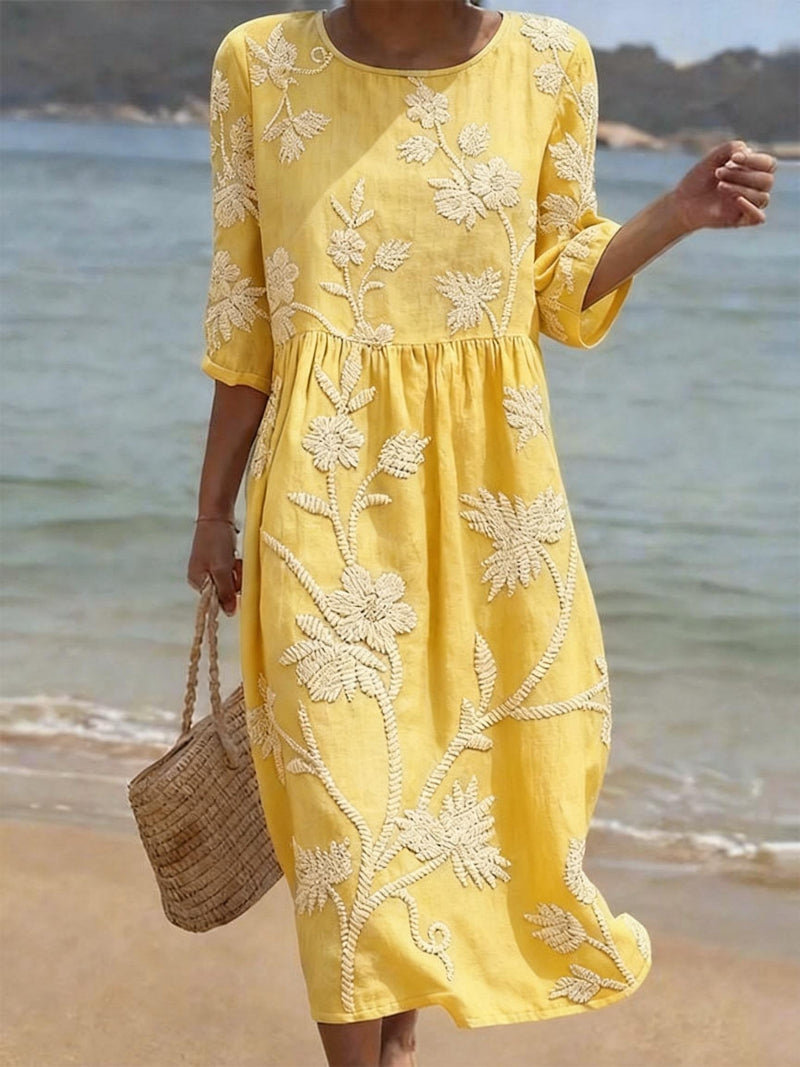 Vestido Raquel Vintage Elegante para Verano