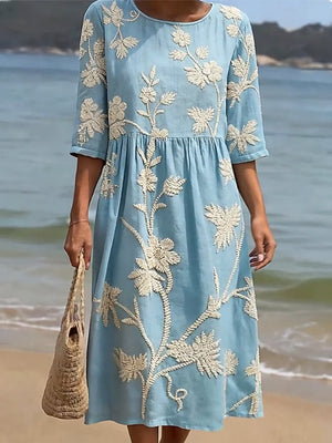 Vestido Raquel Vintage Elegante para Verano