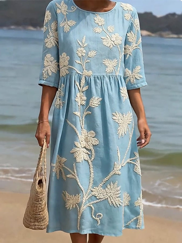 Vestido Raquel Vintage Elegante para Verano