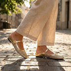 LUMIRA™ ┃ Woven Braided Fabric Clogs with Square Toe