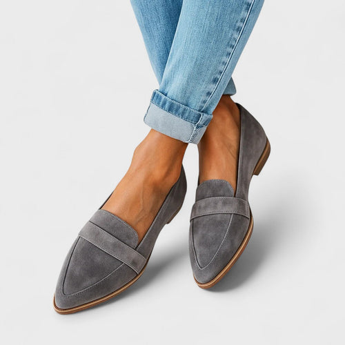 Anayeli™ Mocasines Ortopédicos de Piel para Mujer – Suela Antideslizante