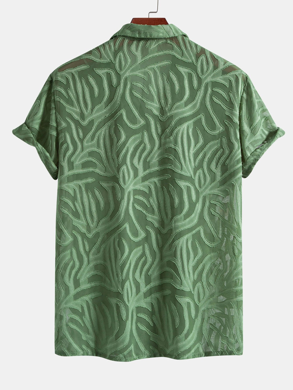 Conjunto Camisa Cubana Jacquard y Pantalón Recto Lino