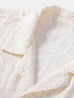 Conjunto Camisa Cubana Jacquard y Pantalón Recto Lino