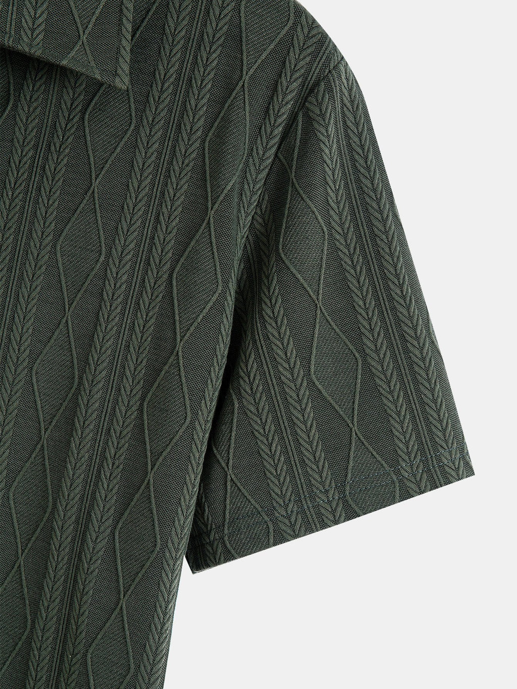 Conjunto Polo Jacquard Geométrico y Pantalón Recto