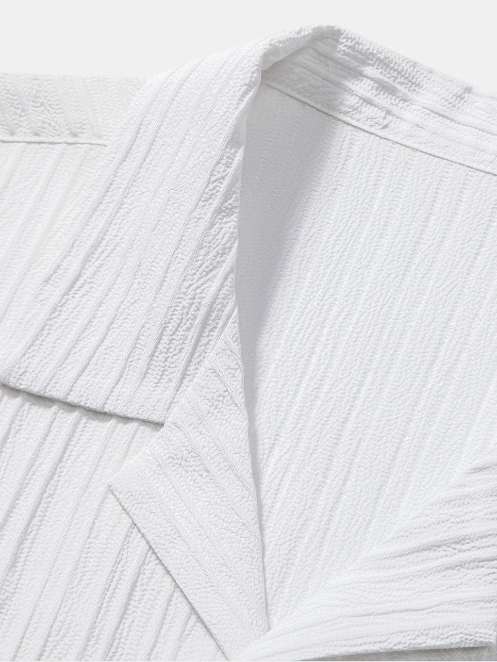 Conjunto Camisa Cubana Jacquard a Rayas y Pantalón