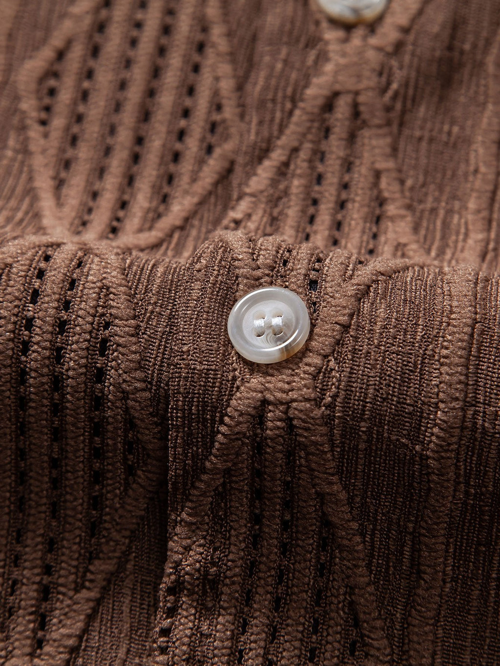 Conjunto Camisa Cubana Jacquard y Shorts Texturizados