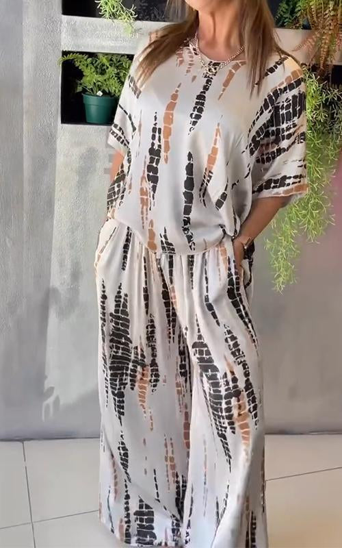 Conjunto Casual Estampado Marie de Dos Piezas