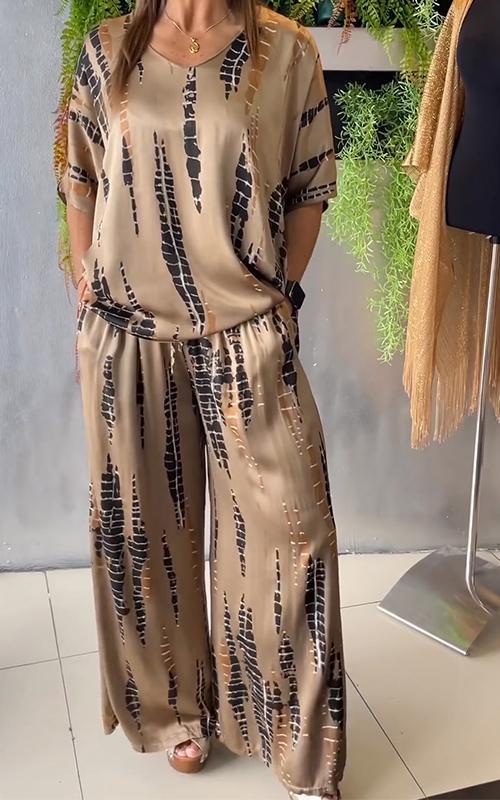 Conjunto Casual Estampado Marie de Dos Piezas