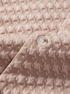 Conjunto Camisa Cubana Jaquard Pata de Gallo y Pantalón de Lino