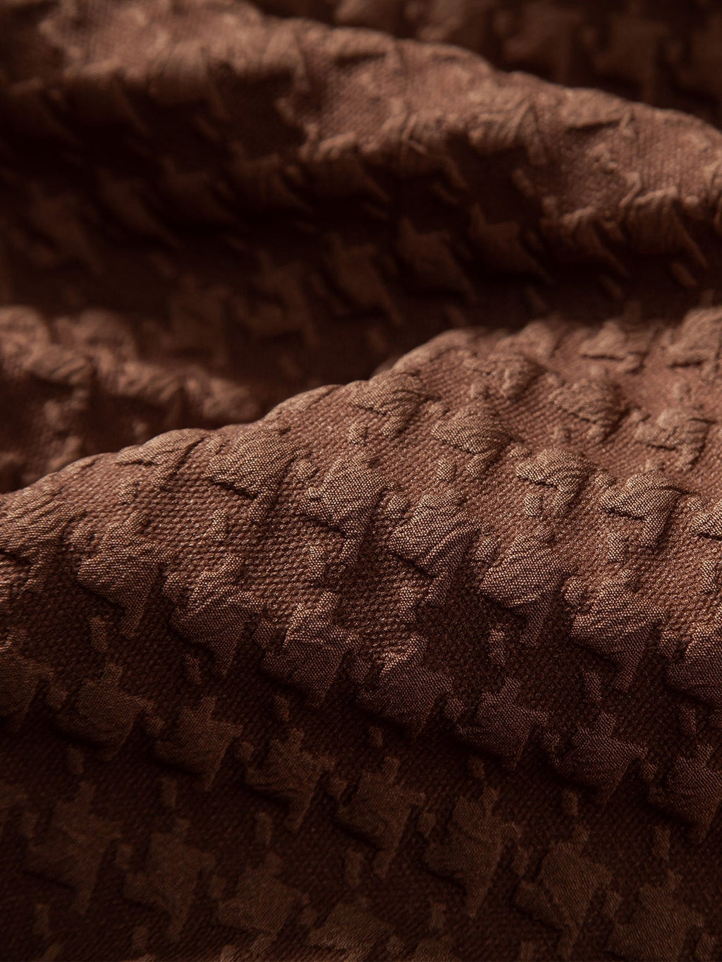 Conjunto Camisa Cubana Jaquard Pata de Gallo y Pantalón de Lino