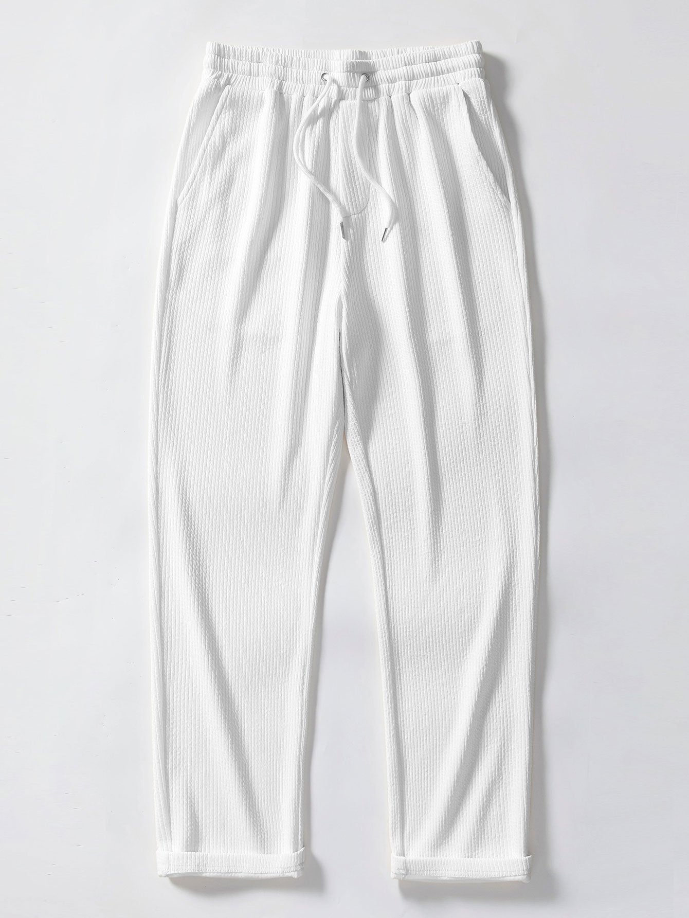 Conjunto Polo Jacquard Geométrico y Pantalón Recto