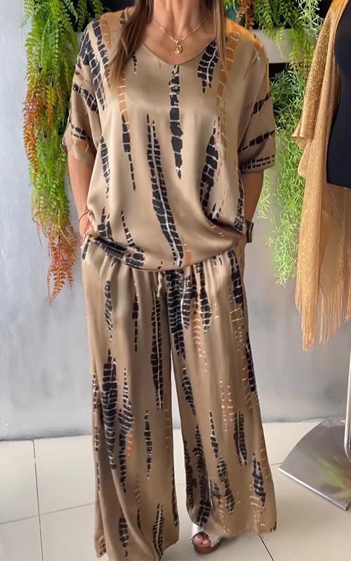 Conjunto Casual Estampado Marie de Dos Piezas