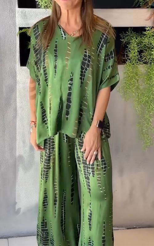 Conjunto Casual Estampado Marie de Dos Piezas