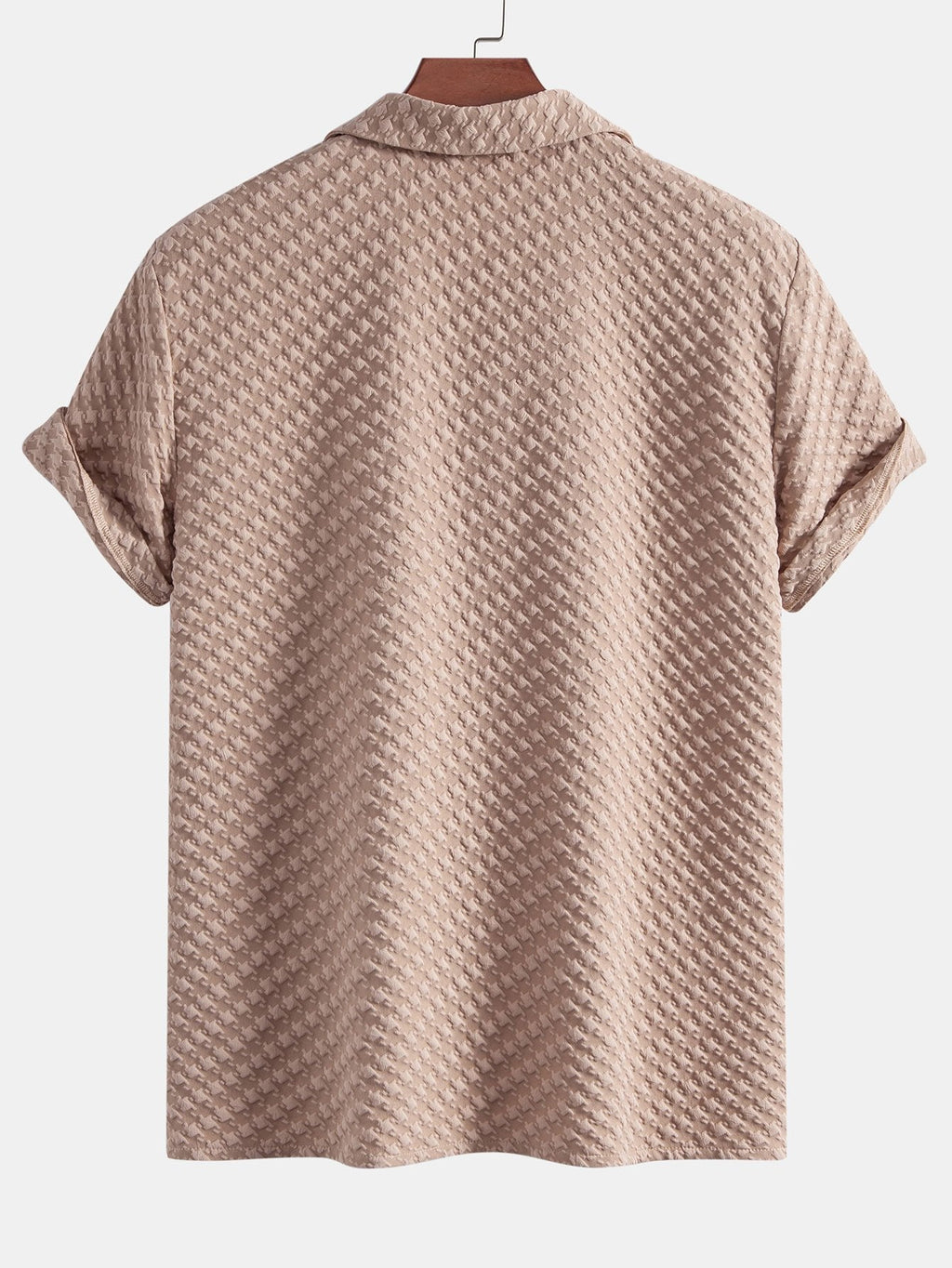 Conjunto Camisa Cubana Jaquard Pata de Gallo y Pantalón de Lino