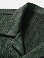 Conjunto Camisa Cubana Jacquard y Pantalón Recto