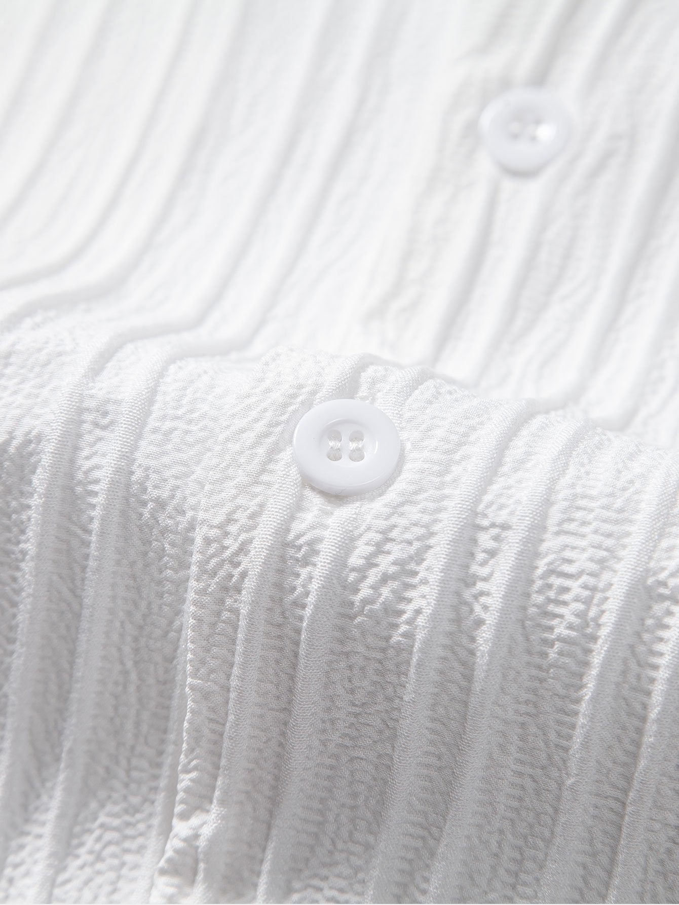 Conjunto Camisa Cubana Jacquard a Rayas y Pantalón