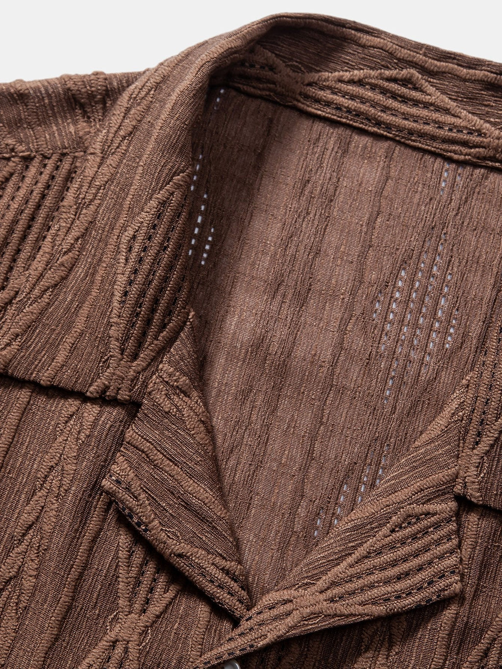 Conjunto Camisa Cubana Jacquard y Pantalón Cropped Lino