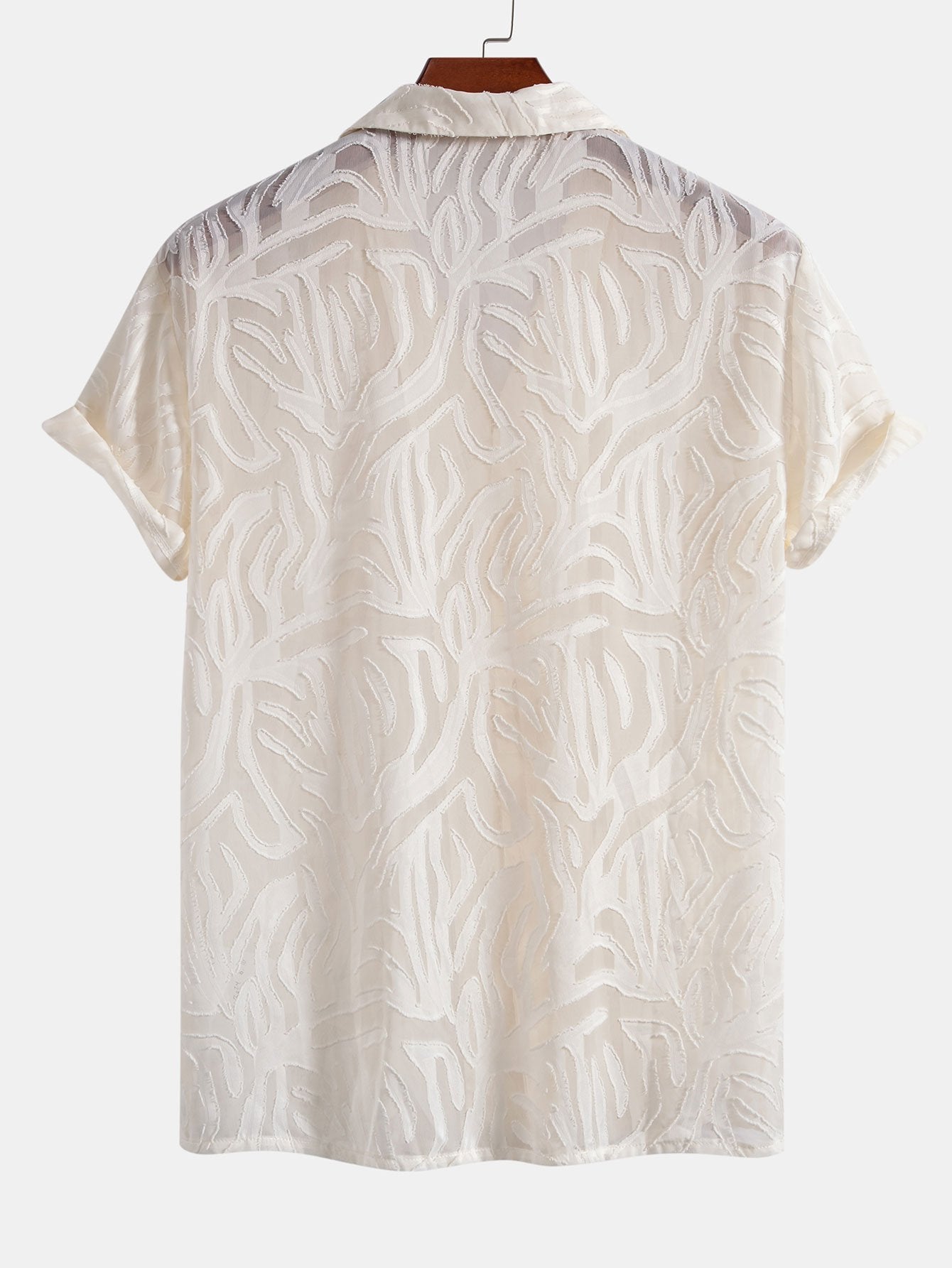 Conjunto Camisa Cubana Jacquard y Pantalón Recto Lino