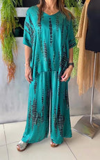 Conjunto Casual Estampado Marie de Dos Piezas