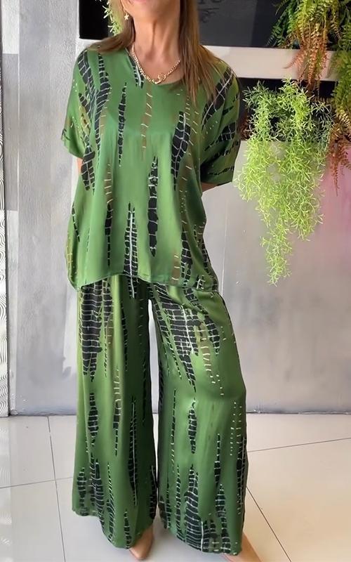 Conjunto Casual Estampado Marie de Dos Piezas