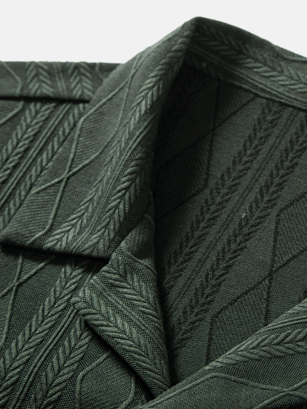 Conjunto Camisa Cubana Jacquard y Pantalón Recto Lino