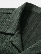 Conjunto Camisa Cubana Jacquard y Pantalón Recto Lino