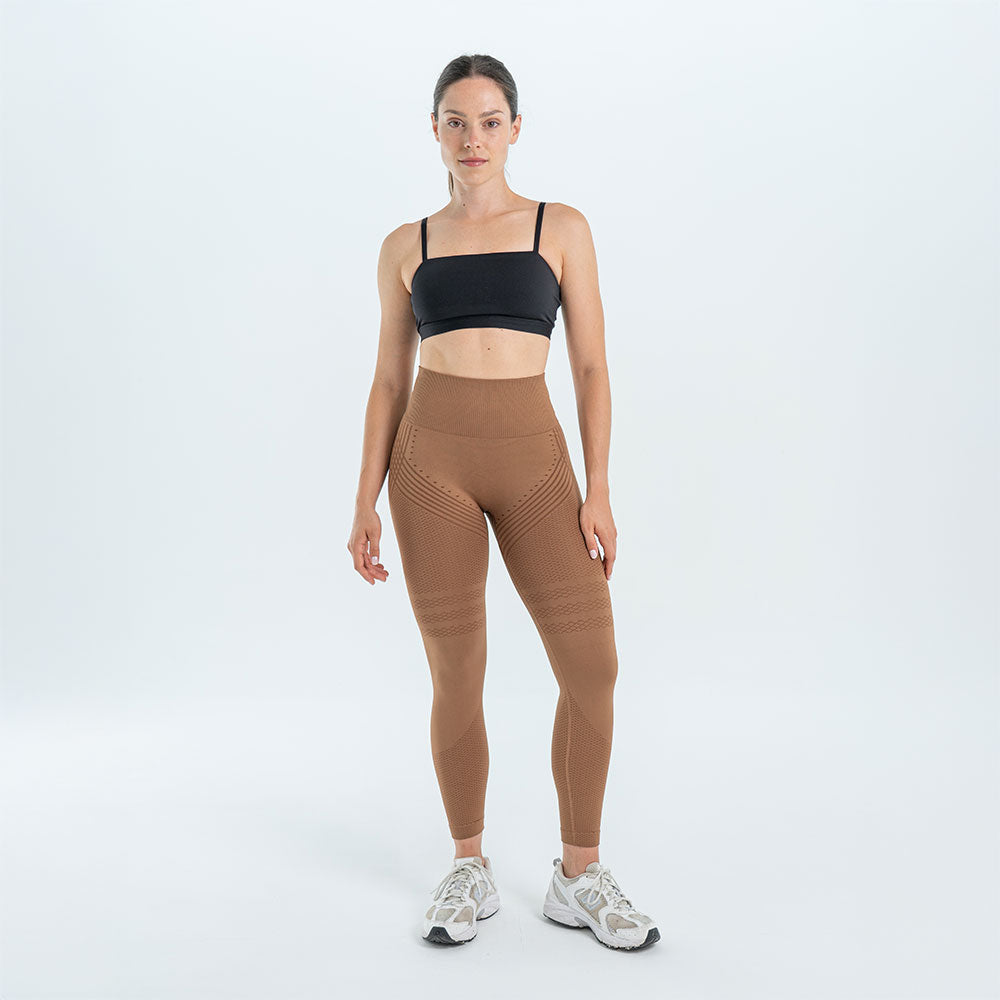 3D-Cellulite-Drainage-Leggings Braun