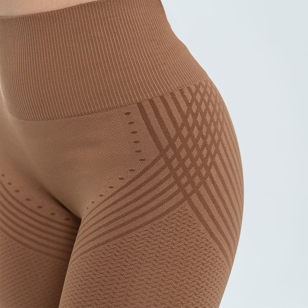 3D-Cellulite-Drainage-Leggings Braun