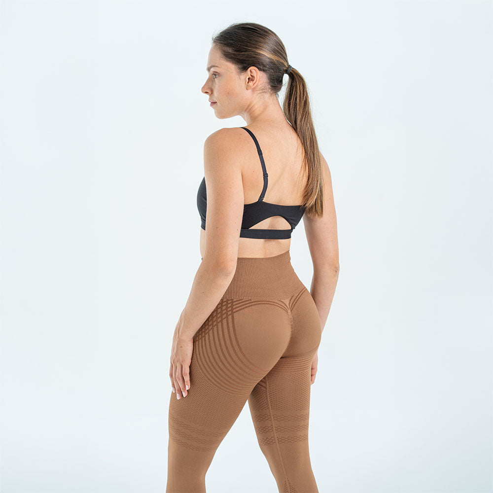 3D-Cellulite-Drainage-Leggings Braun