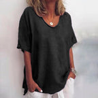 Blusa De Lino Mujer Atemporal Y Ligera