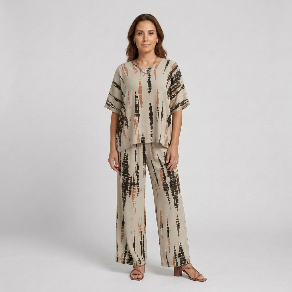 Conjunto Casual Estampado Marie de Dos Piezas