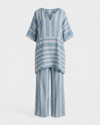 Conjunto Boho a Rayas Mujer Corte Oversize