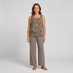 Conjunto Verano Elegante Mujer con Blusa y Pantalón