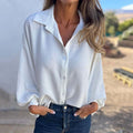 Classic Long-Sleeve Blouse for Women