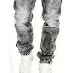 Jeans Rectos Hombre Hip Hop de Denim Resistente