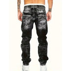 Jeans Rectos Hombre Hip Hop de Denim Resistente