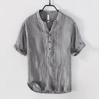 Camisa De Lino Para Hombre De Estilo Casual