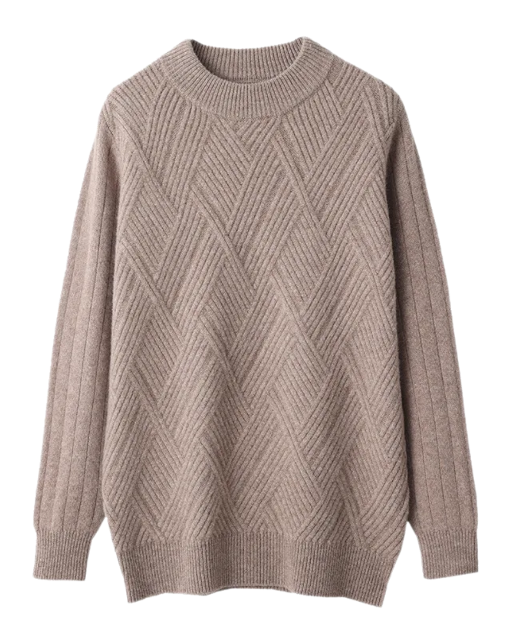 Herrenpullover aus Kaschmir mit stilvollem Muster