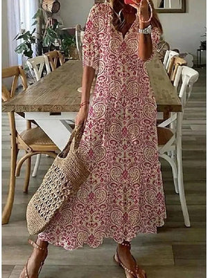 Elegantes, fließendes Boho-Kleid für Damen